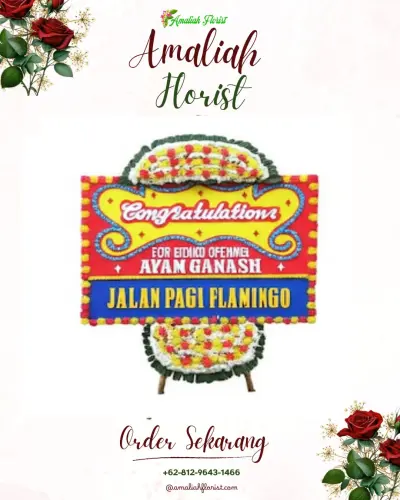 Bunga Papan Congratulation di Bakas